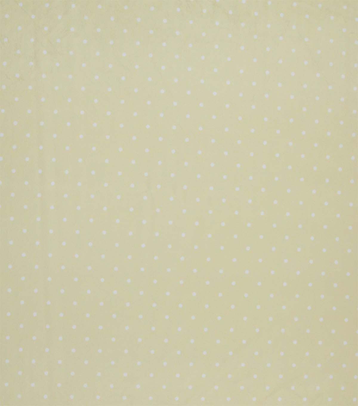 Small Dots on Green Soft & Minky Fleece Fabric