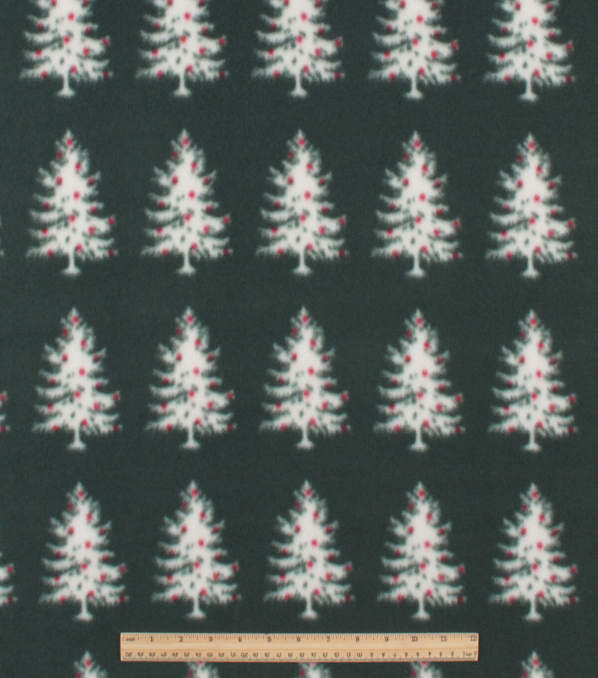 Green Tree Blizzard Fleece Fabric