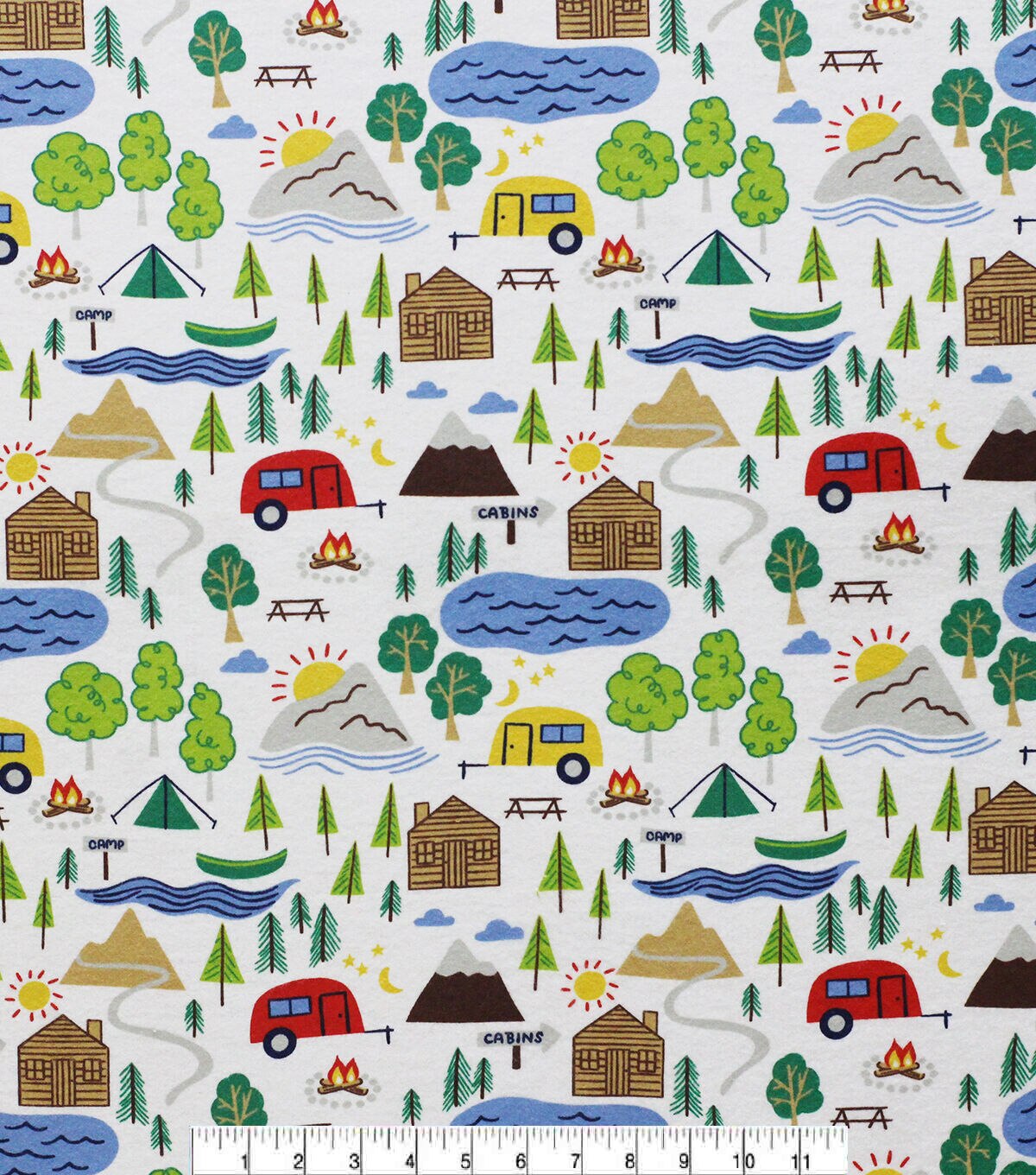 Super Snuggle Camping Flannel Fabric