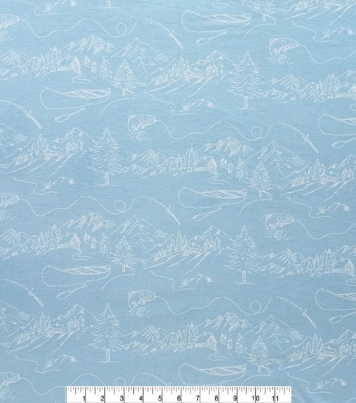 Super Snuggle Sketch Wilderness Flannel Fabric