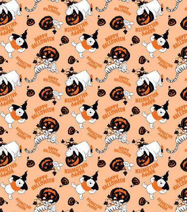 Winnie the Pooh Happy Halloween Cotton Fabric