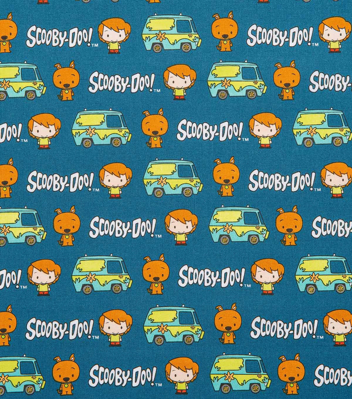 Scooby Doo Chibi Mystery Van Cotton Fabric