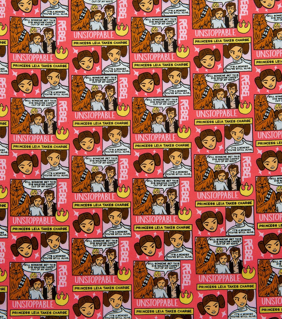 Star Wars Unstoppable Leia Cotton Fabric