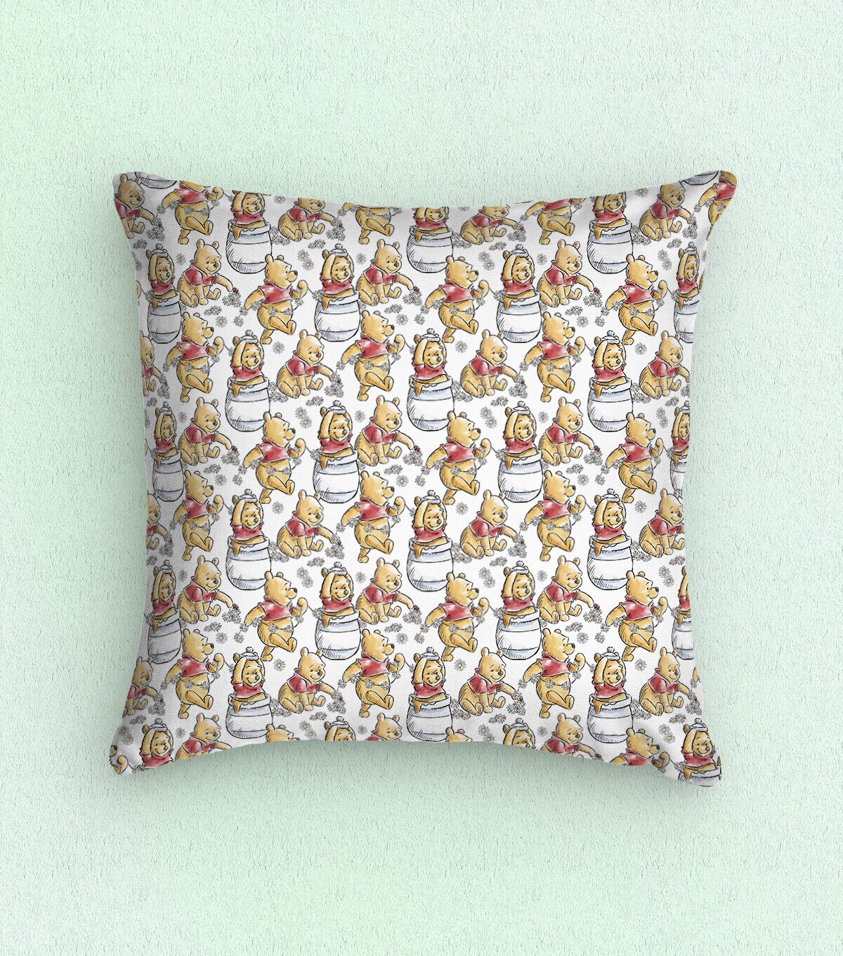 Disney Pooh Classic Cotton Fabric Playing