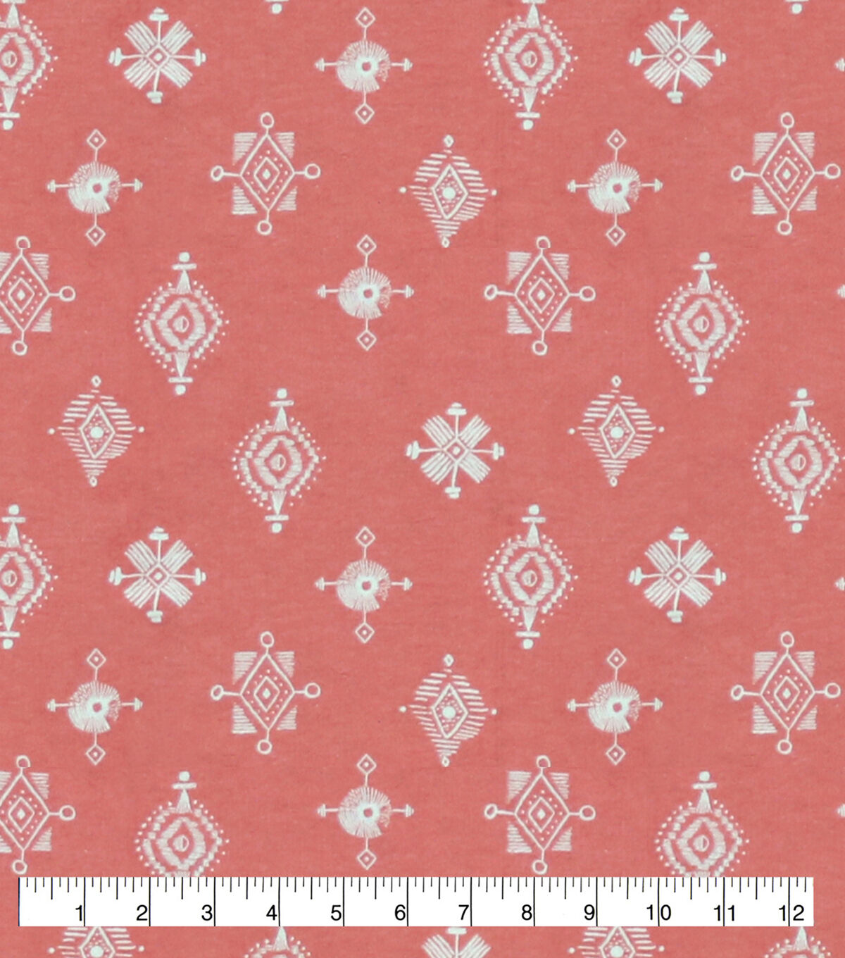 Tiny Aztec On Pink Super Snuggle Flannel Fabric