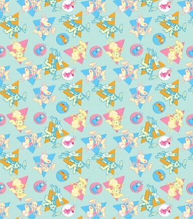 Rockos Modern Life Shapes Cotton Fabric