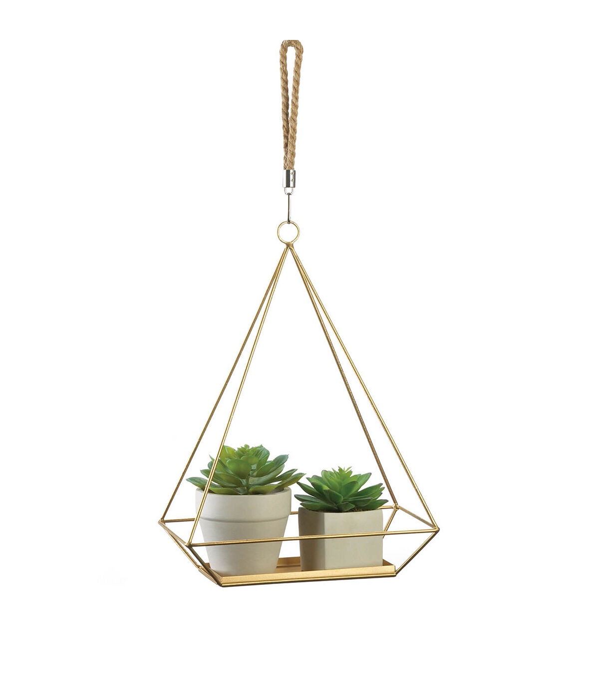 Zingz & Thingz 18in Iron Hanging Plant Holder with Rectangle Base
