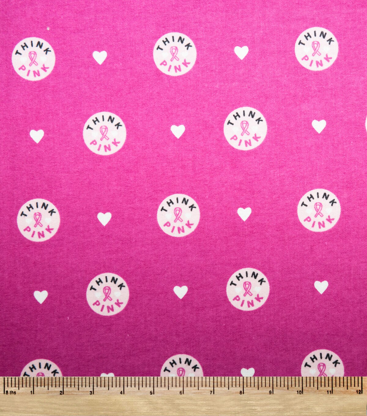 Breast Cancer Awareness Think Pink Super Snuggle Flannel Fabric
