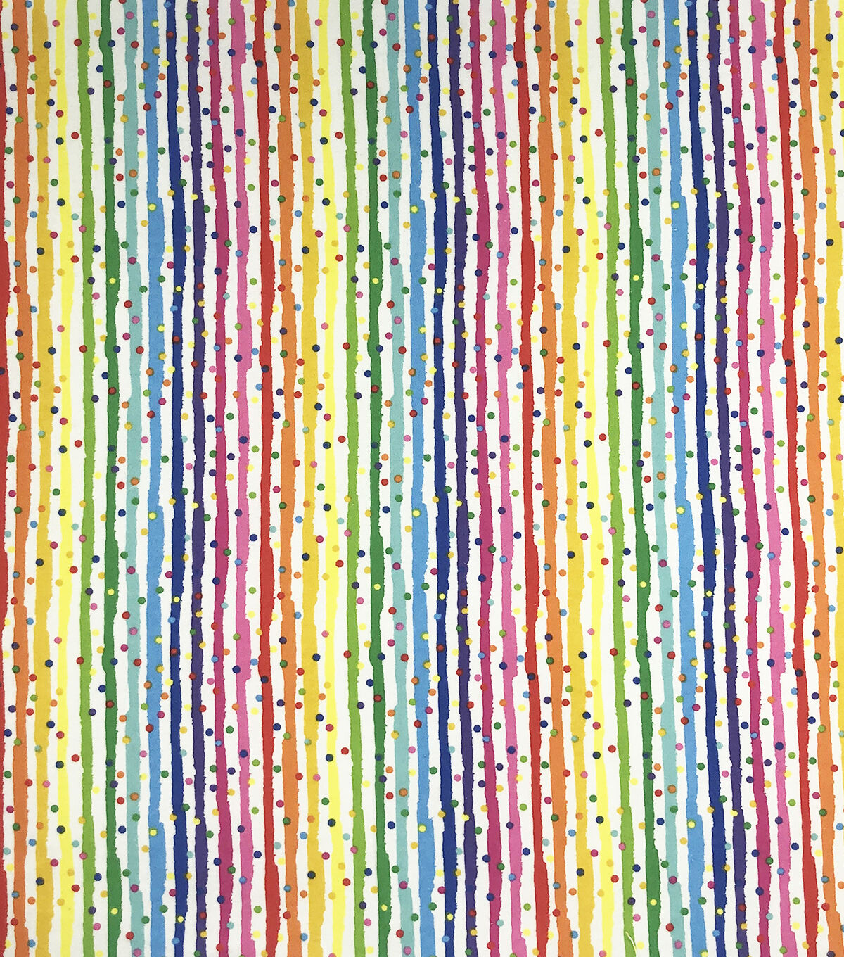 Stripe Dot Rainbow Super Snuggle Flannel Fabric