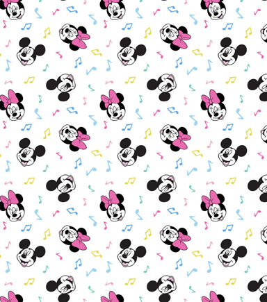 Mickey Minnie Musical Classic Disney Cotton Fabric