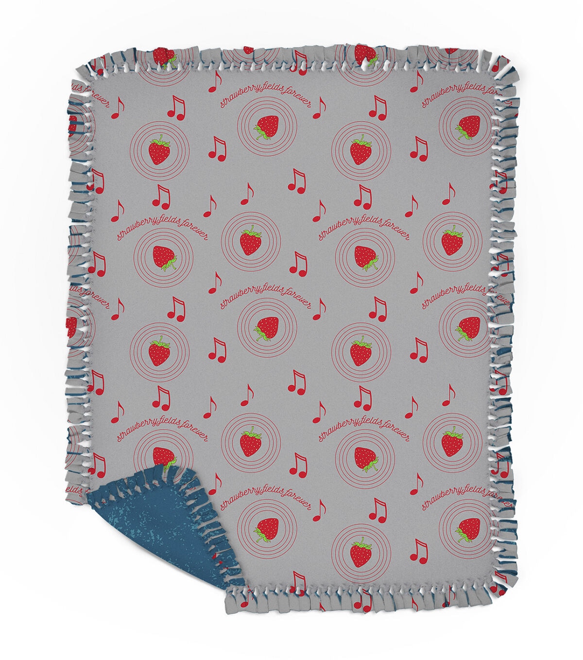 Lyrics by Lennon & McCartney No Sew Fleece Throw 72