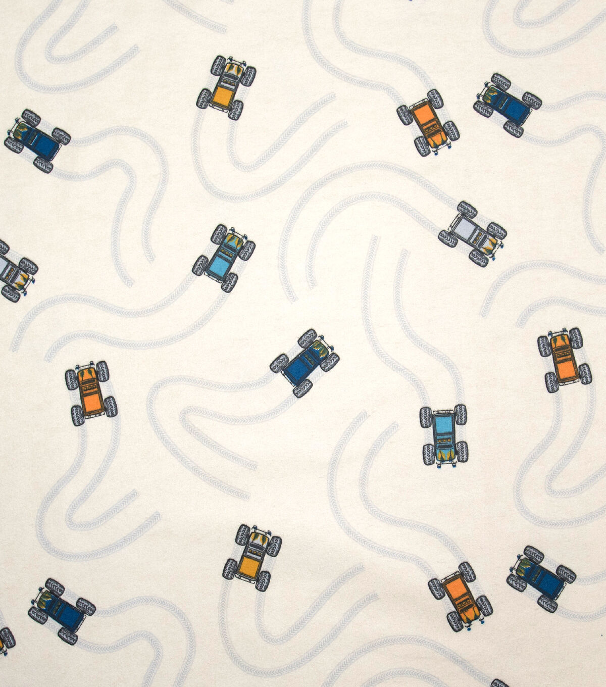 POP! Truck Tracks Super Snuggle Flannel Fabric