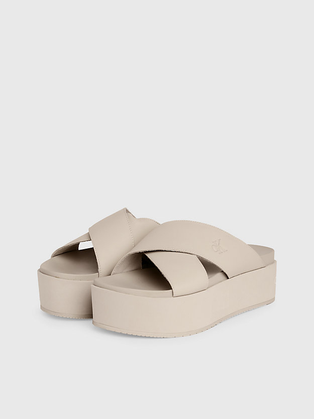Leather Platform Sandals