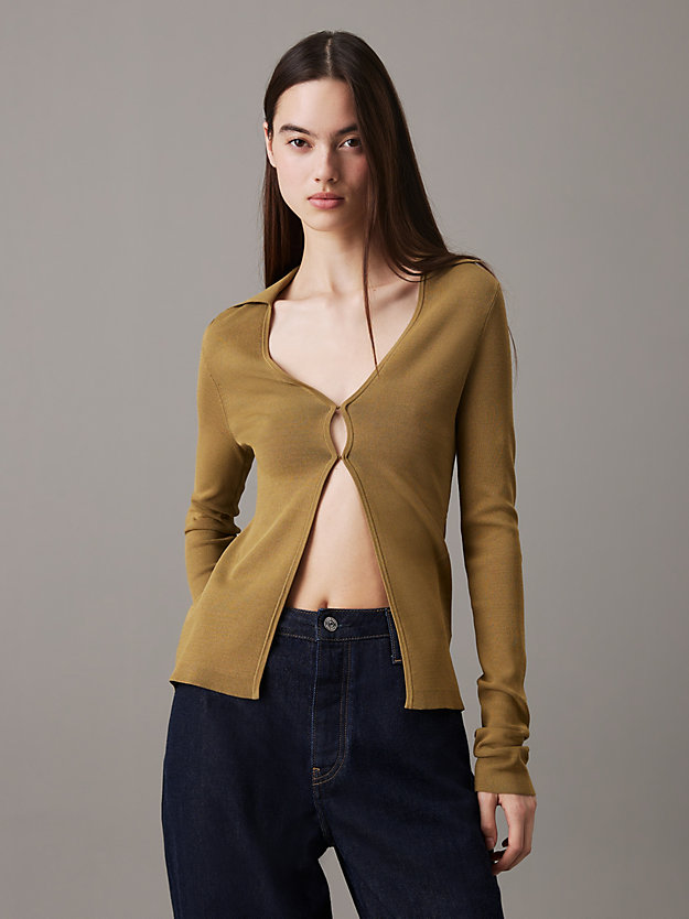 Slim Stretch Knit Cardigan