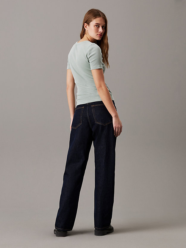 Washed Ribbed Cotton T-shirt