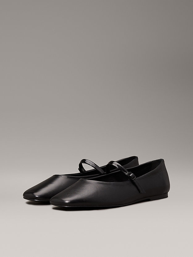 Leather Mary Jane Ballerinas