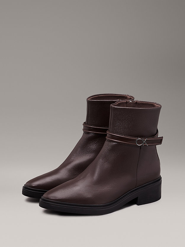 Leather Heeled Ankle Boots