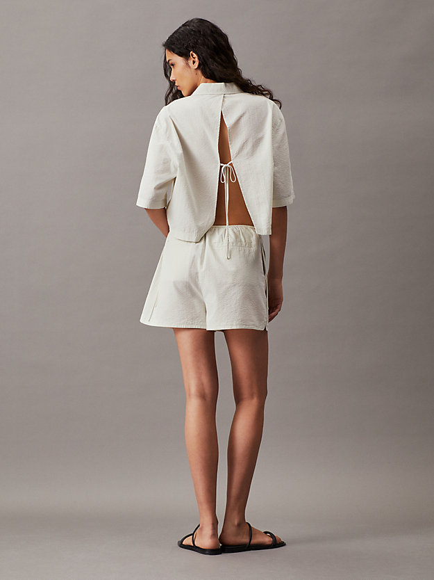 Cotton Seersucker Shorts