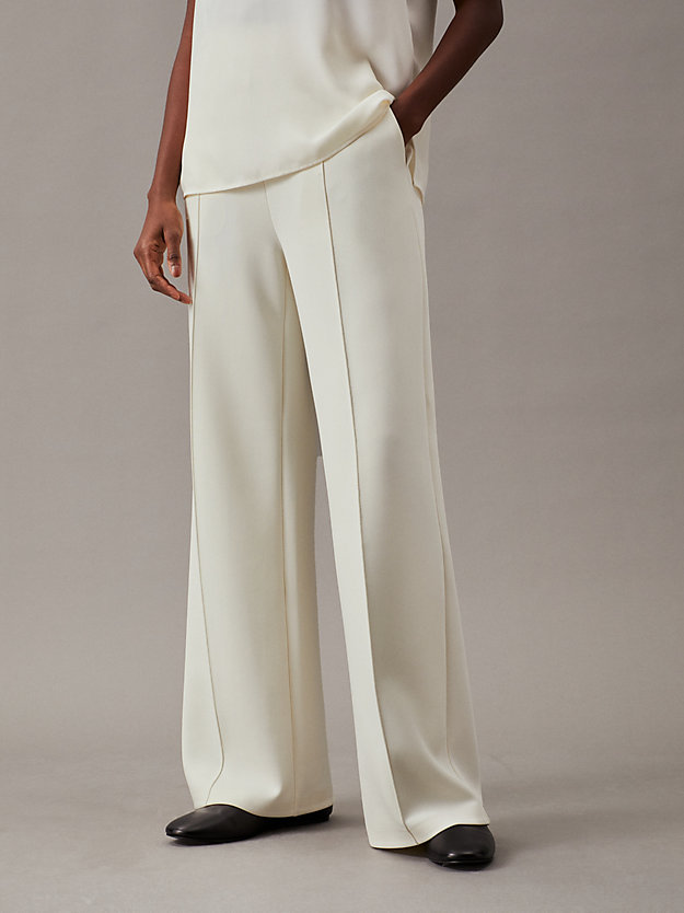 Technical Knit Wide Leg Trousers