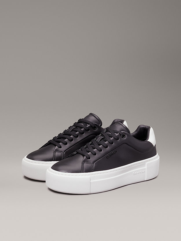 Leather Platform Trainers