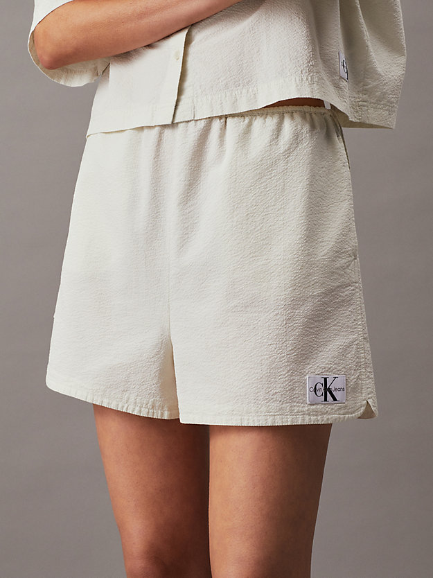 Cotton Seersucker Shorts