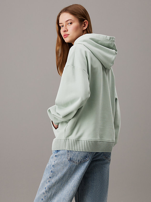 Relaxed Cotton Terry Hoodie
