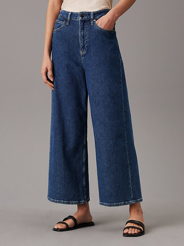 High Rise Wide Ankle Jeans
