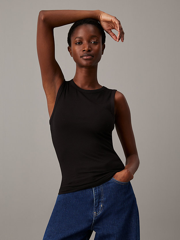 Fitted Ribbed Tank Top