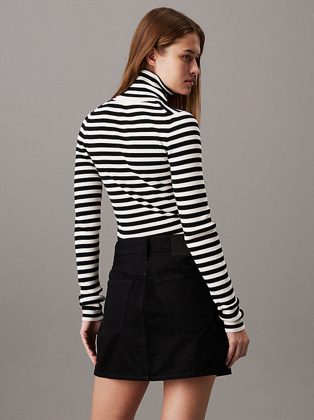 Slim Ribbed Roll Neck Jumper