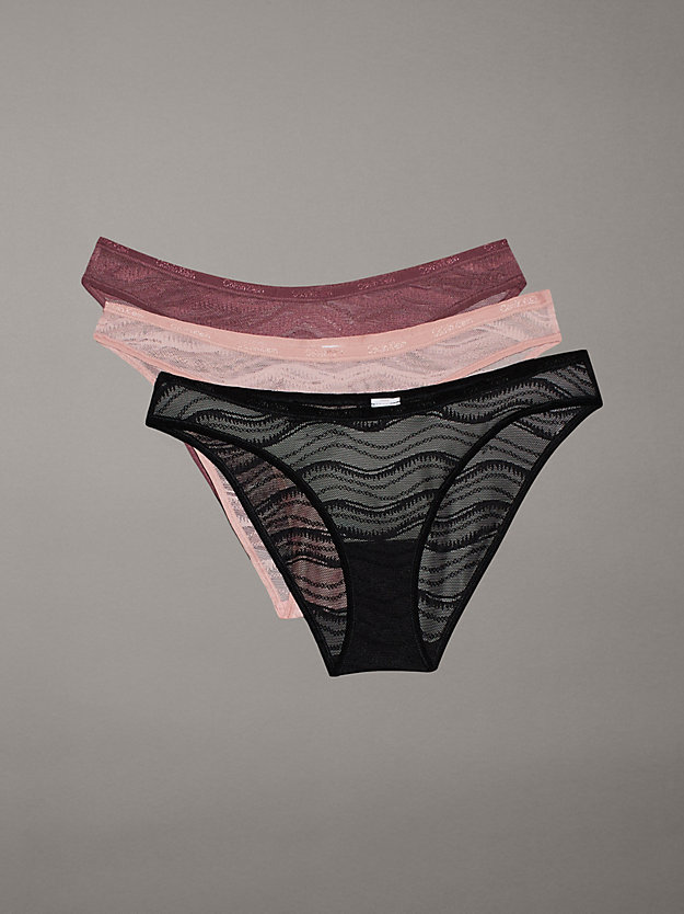 3 Pack Lace Bikini Briefs
