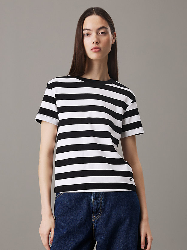 Slim Stripe Rib T-shirt