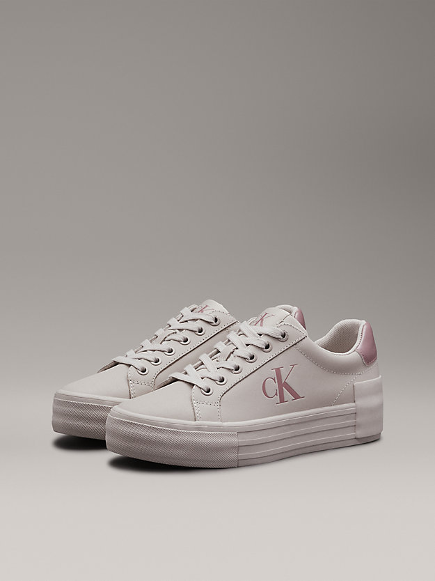 Leather Platform Trainers