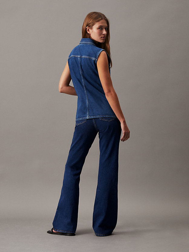 Sleeveless Denim Shirt