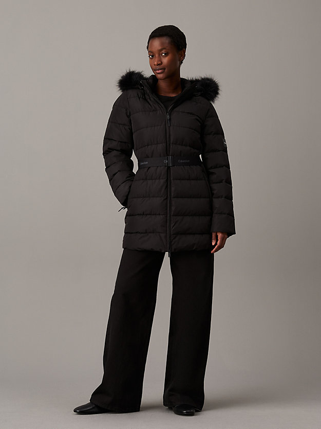 Scuba Padded Belted Coat