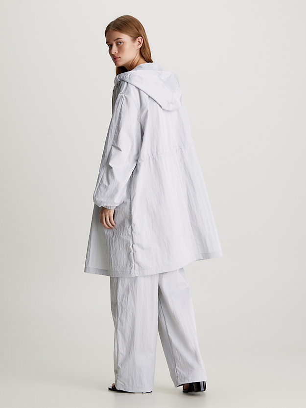 Relaxed Long Hooded Windbreaker