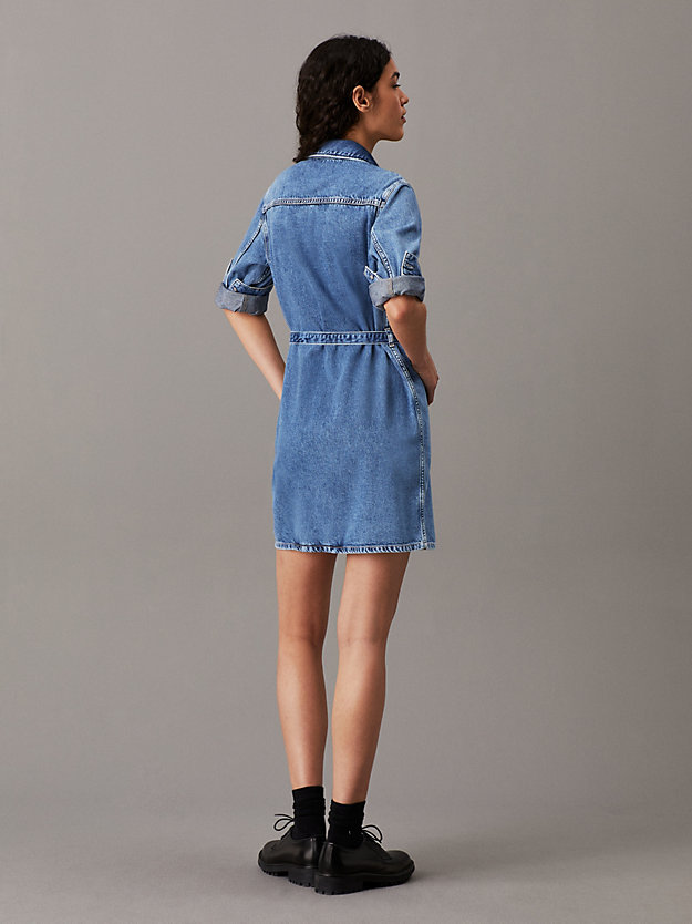 Belted Denim Shirt Dress