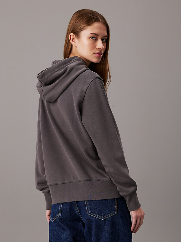 Washed Cotton Monogram Hoodie