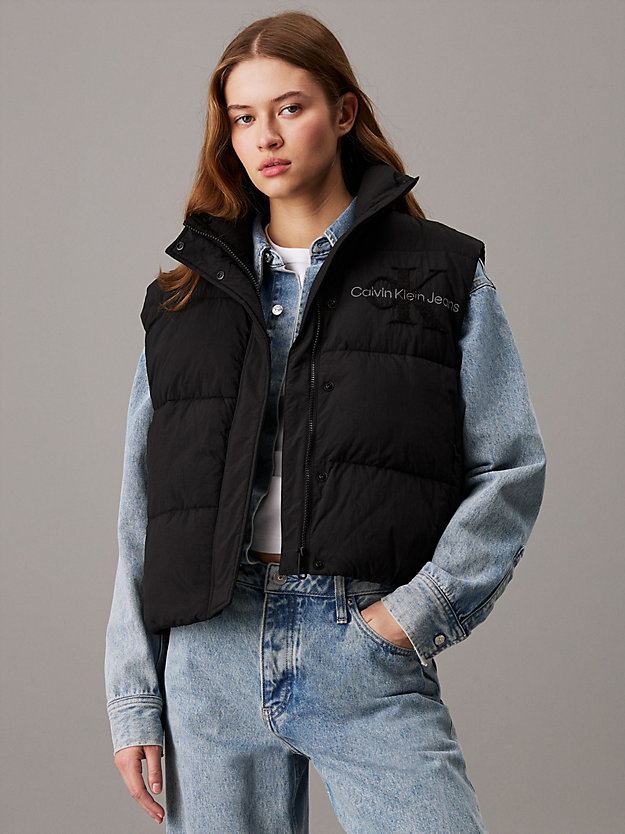 Chenille Logo Puffer Gilet