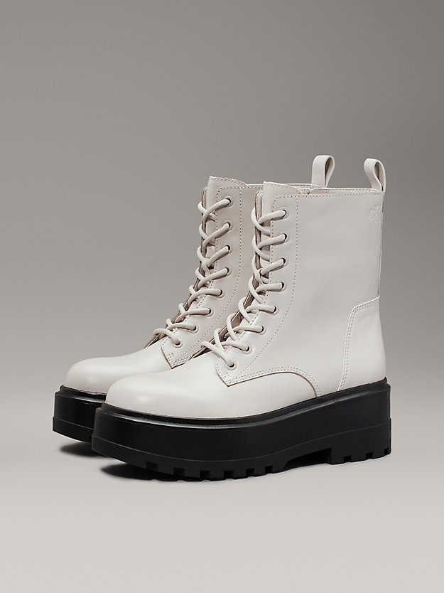 Leather Platform Boots