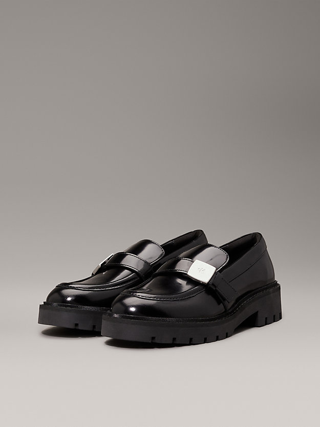 Leather Platform Loafers