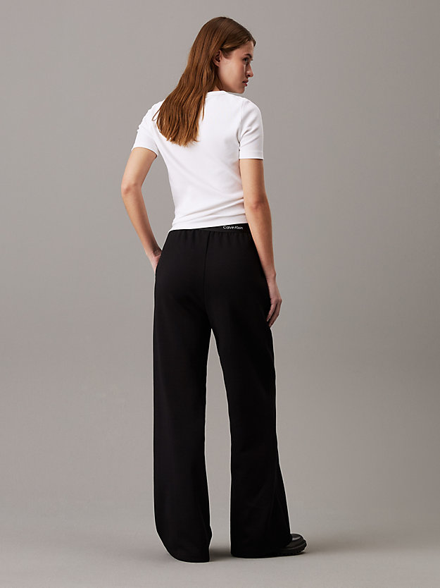 Logo Tape Wide Leg Trousers