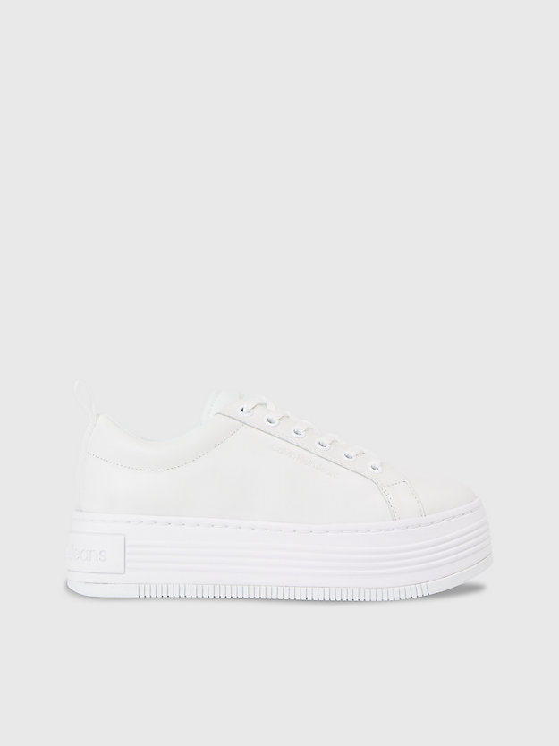 Leather Platform Trainers