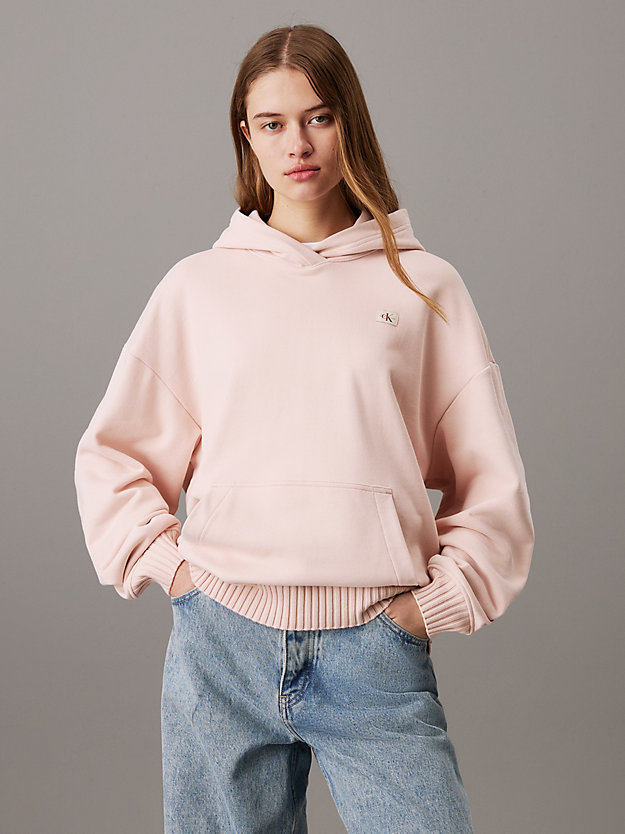 Relaxed Cotton Terry Hoodie