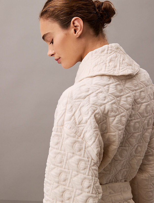 Logo Quilted Bathrobe