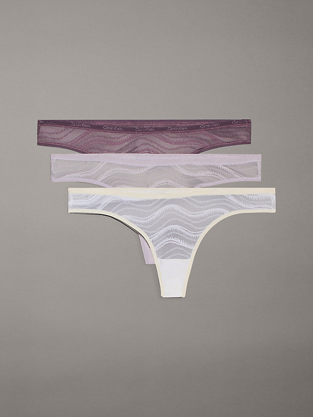 3 Pack Lace Thongs