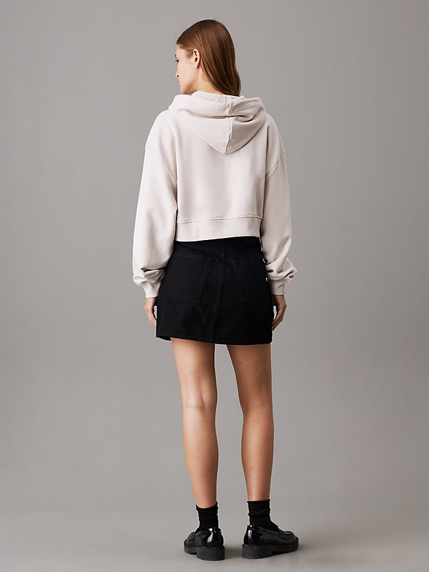 Boxy Cotton Terry Hoodie