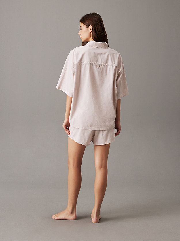 Cotton Poplin Shorts Pyjama Set