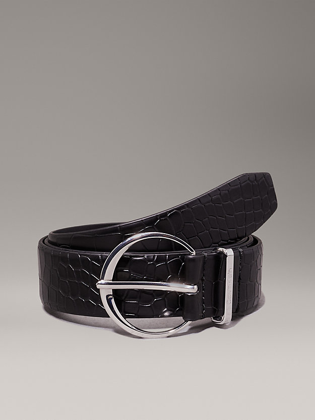 Croc Effect Belt