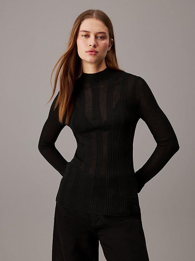 Slim Open Stitch Jumper