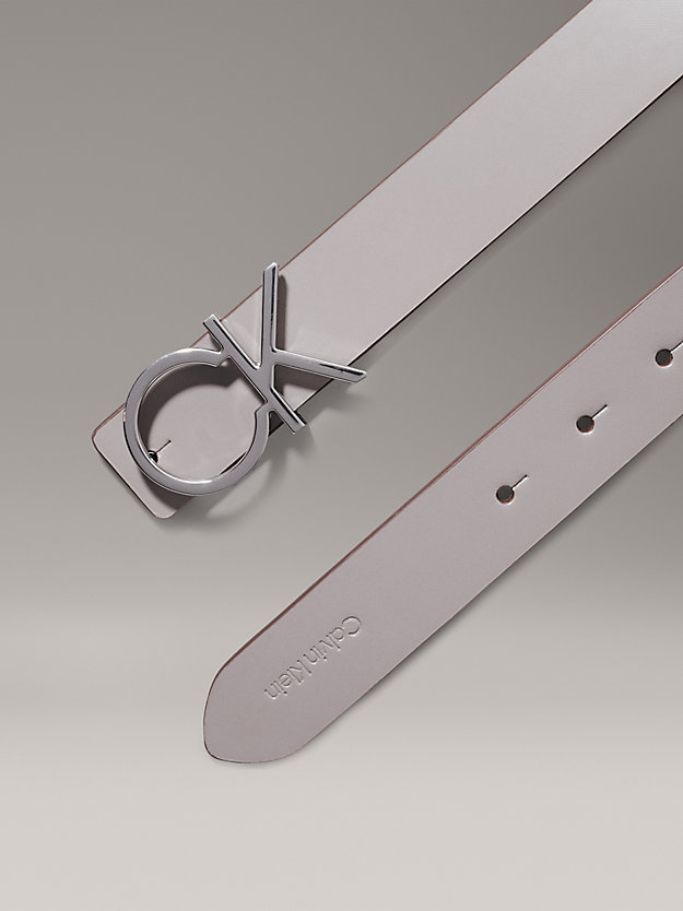 Reversible Leather Logo Belt